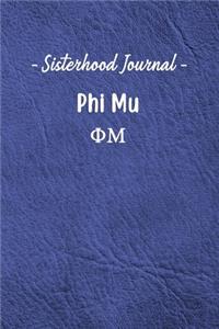 Sisterhood Journal Phi Mu