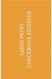 Large Print Checkbook Register