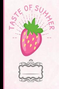 Strawberries Taste of Summer Composition Notebook