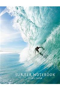 Surfer Notebook Story Paper