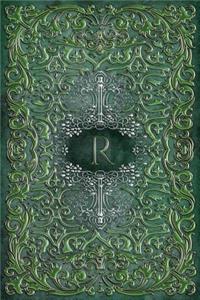 Monogram R Any Day Planner Notebook