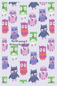 Owl Drawing & Writing Notebook