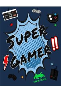 Super Gamer's Sheet Music Notebook