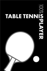 Table Tennis Player Notebook