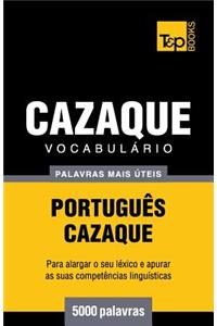Vocabulário Português-Cazaque - 5000 palavras mais úteis