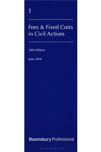 Lawyers' Costs and Fees: Fees & Fixed Costs in Civil Actions: 24th Edition