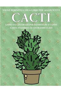 Libro da colorare per bambini di 4-5 anni (Cacti)