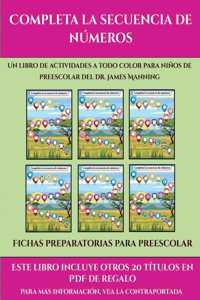 Fichas preparatorias para preescolar (Completa la secuencia de números)