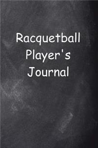 Racquetball Player's Journal Chalkboard Design