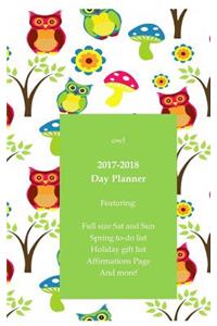 Owl 2017-2018 Day Planner