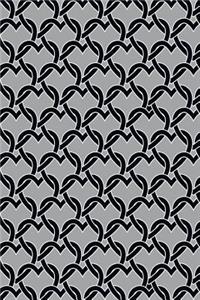 Journal Notebook Chained Hearts Pattern 17