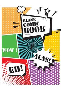 Blank Comic Book Notebook