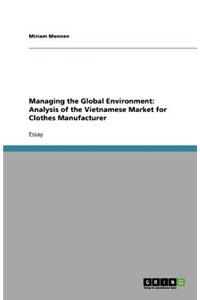 Managing the Global Environment