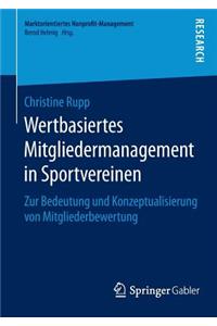 Wertbasiertes Mitgliedermanagement in Sportvereinen