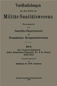 Die Typhus-Epidemie beim Eisenbahn-Regiment Nr. 3 in Hanau 1912/1913