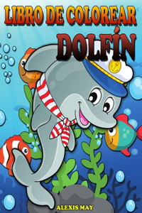 Libro para colorear de delfines