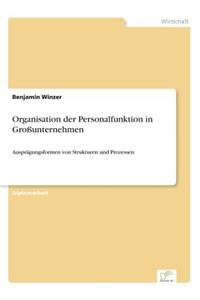 Organisation der Personalfunktion in Großunternehmen: Ausprägungsformen von Strukturen und Prozessen