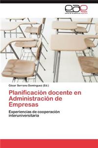 Planificacion Docente En Administracion de Empresas