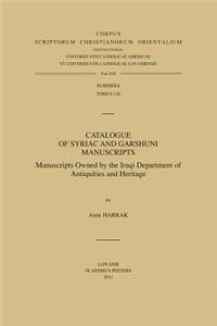 Catalogue of Syriac and Garshuni Manuscripts