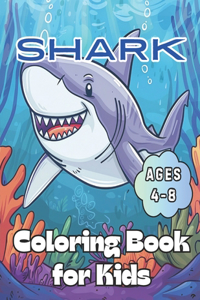 Shark Coloring Book for Kids Ages 4-8