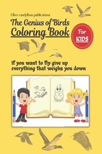 The Genius Of Birds Coloring Book For Kids