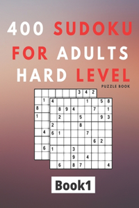 Sudoku Puzzle Book For Adults Hard Level, Book 1