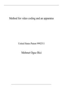 Method for video coding and an apparatus