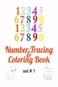 Number Tracing & Coloring Book Set # 1