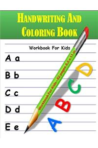 Handwriting and Coloring Book