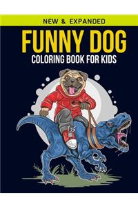Funny Dog Coloring Book For Kids