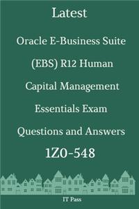 Latest Oracle E-Business Suite (EBS) R12 Human Capital Management Essentials Exam 1Z0-548 Questions and Answers