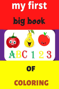 my first big book 123 ABC of coloring