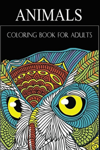 Animals coloring book for adults