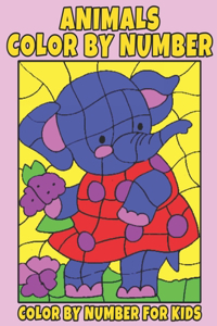 Animals Color By Number For Kids