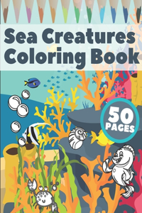 Sea Creatures Coloring Book