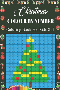Christmas Colour By Number Coloring Book For Kids Girl