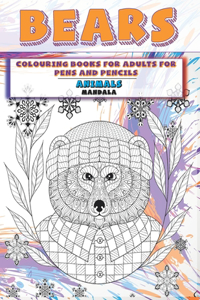 Mandala Colouring Books for Adults for Pens and Pencils - Animals - Bears