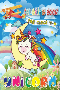 Unicorn Coloring Book for Girls 4-8: A Gorgeous Collection of Unicorn Coloring Pages With Awesome Designed Images(Volume 1)