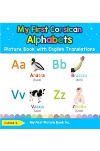 My First Corsican Alphabets Picture Book with English Translations