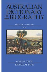 Australian Dictionary of Biography V1