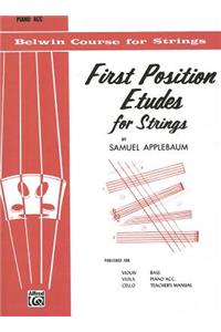 First Position Etudes for Strings