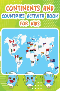 Continents And Countries Activity Book For Kids