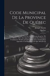 Code Municipal De La Province De Québec