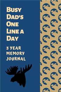 Busy Dad's One Line A Day Three Year Memory Journal