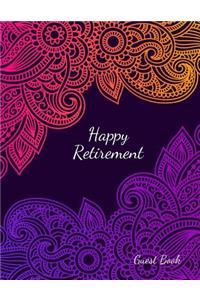 Happy Retirement Guest Book