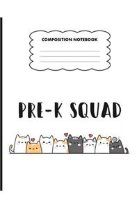 Composition Notebook PreK Squad
