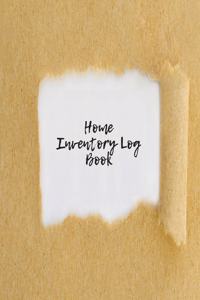 Home Inventory Log Book
