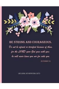 Lined Journal with Inspirational Quotes