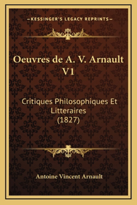 Oeuvres de A. V. Arnault V1