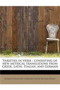 Varieties in Verse